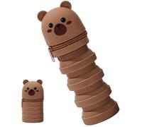 Portalápices para escritorio, creativo estuche de papelería emergente, organizador de escritorio retráctil de dibujos animados para adolescentes, niños, profesores, hogar, aula, dormitorio, escuela