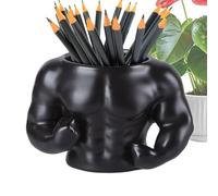 Portalápices para Escritorio - Soporte para bolígrafos de escritorio con diseño de fitness, maceta para flores, profesores, oficina, recepción, estudiante, dormitorio, biblioteca
