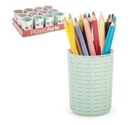 Portalápices Plastic Forte Rattan Set 2 Unidades Rosa