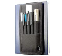 Portalápices, portalápices, Funda para bolígrafos para Diarios de Tapa Dura, Cuadernos, Libros, Carpetas, sostiene Varios bolígrafos, lápices, Reglas, Telas duraderas, Desmontable, Banda elástica,
