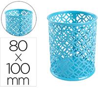 Portalápices Q-Connect Metal Redondo Turquesa Diámetro 80 Altura 100 Mm - Q-CONNECT