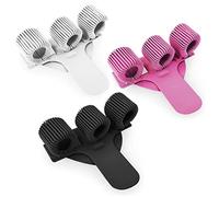 Portalápices triple de metal con clip de bolsillo, ideal para médicos, enfermeras, pilotos (paquete de 3), color negro, blanco, y rosa
