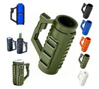 Portalatas Táctico De Asalto, Portabebidas Táctico Doble De Recarga, Funda Térmica Estilo Asalto, Portabebidas Portátil Multifuncional Para Fiestas, Barbacoas, Eventos Al Aire Libre Camping(Green)