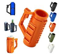 Portalatas Táctico De Asalto, Portabebidas Táctico Doble De Recarga, Funda Térmica Estilo Asalto, Portabebidas Portátil Multifuncional Para Fiestas, Barbacoas, Eventos Al Aire Libre Camping(Orange)