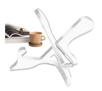 Portalibro de cocina transparente, soporte de acrílico transparente | Soporte de almacenamiento para mesa, para uso familiar e interior en casa, cocina, oficina, biblioteca, escuela,