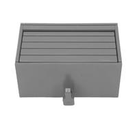 Portallaves de Montaje en Pared con Puerta de Apertura, Organizador de Llaves con Cierre Magnético Seguro para Sala de Almacenamiento de Entrada de 4-6 Llaves (GREY)