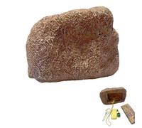Portallaves de Roca Para Exteriores - Portaobjetos Secreto Grande De Piedra Falsa Para Almacenamiento,Estuche Almacenamiento Para Senderos Jardín Vacaciones Garaje Geocaching Patio Trasero Porche Casa