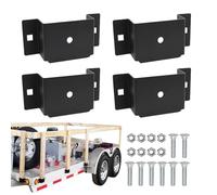 Portalón de Estaca,4 Piezas 5 x 10 cm Herramienta Multifuncional De Alta Resistencia | Soporte para Montar Banderas - para Aplicaciones de Exterior, Remolque, Construcción, RV