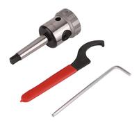 Portamachos de taladro con cortador anular, accesorio de mandril de roscar TC20 MT2, alta precisión de 0,03 mm para machos de roscar M5 M20, material duradero 40Cr con cono MT2