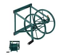 Portamangueras enrollador de manguera 5 kg 60 m soporte para manguera acero