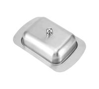 Portamantequillas De Metal,Recipiente De Cocina Para Alimentos Con Asa | Mantequera Cubierta | Conservación En Fresco, Queso Crema, Pan, Postre, Encimera, Frigorífico, Comedor