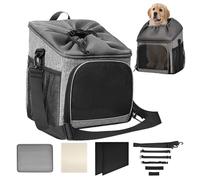 Portamascotas - Cesta para Bicicleta para Perros extraíble | Fijación Ligera y Transpirable para Ciclismo, Viajes, Carreteras alimentarias, Camping, excursiones de montaña, Aventuras al Aire