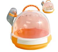 Portamascotas para animales pequeños, jaulas portátiles para hámsters, jaulas antimasticación para animales pequeños con bloqueo seguro, jaulas para hámster seguras, estuche de viaje ligero y portátil