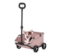 Portamascotas Plegable - Cochecito Para Perros Pequeños, Portagatos Portátil | Carro Para Mascotas Con Ruedas De Comodidad Extraordinaria, Carro Plegable De 4 Ruedas P