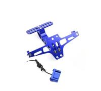 PortaMatrícula para para R1200GS para F800GS para F700GS para K16000B para F800GT Soporte Placa Matrícula Motocicleta Soporte Matrícula Número Marco Placa Soporte Matrícula(Azul)