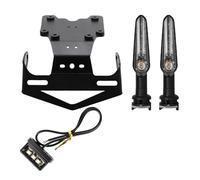 PortaMatrícula para Tenere 700 para XTZ07 2019-2025 Soporte Placa Matrícula Motocicleta con Luz Giro LED Soporte Placa Matrícula Guardabarros Trasero Ordenado. Placa Matrícula(Bracket Set)