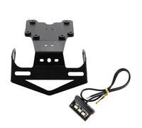 PortaMatrícula para Tenere 700 para XTZ07 2019-2025 Soporte Placa Matrícula Motocicleta con Luz Giro LED Soporte Placa Matrícula Guardabarros Trasero Ordenado. Placa Matrícula(Bracket Light)