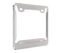 Portamatriculas Coche Marco del titular de la placa de matrícula Adecuado para la placa de licencia de motocicleta de acero inoxidable 22.5x16.5cm de acero inoxidable 5