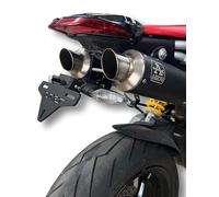 Portamatrículas GREF Compatible con Ducati Hypermotard 950 2019-2024 (con botón abatible)