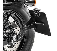 Portamatrículas Lateral Compatible para Harley Davidson Sportster 883 Iron 09-20 Negro