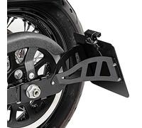 Portamatrículas Lateral Compatible para Yamaha XVS 650 A Drag Star Classic 98-07 Negro