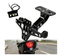 Portamatriculas Moto para Aprilia 1200 SMV750 | Aluminio CNC anodizado, angulo inclinacion ajustable, soporte intermitentes integrado, resistencia antivibracion