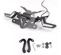 Portamatrículas Moto para CFMOTO 800NK NK 800 NK800 Soporte para Matrícula Trasera Motocicleta Montaje Luz LED Marco Trasero para Soporte Guardabarros para Fender Eliminator(B)