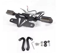 Portamatrículas Moto para CFMOTO 800NK NK 800 NK800 Soporte para Matrícula Trasera Motocicleta Montaje Luz LED Marco Trasero para Soporte Guardabarros para Fender Eliminator(C)