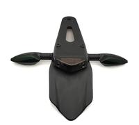 Portamatrículas Moto para Enduro Motocross Motocicleta Trasera para Guardabarros Soporte para Placa Matrícula con Luz Trasera LED 12V Lámpara Freno Universal para Fender Eliminator(Negro)