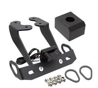 Portamatrículas Moto para FZ-6N FZ6 S2 N/S 2004-2009, Organizador Trasero para Motocicleta, Guardabarros, Marco Placa Matrícula, Soporte, Luz LED para Fender Eliminator