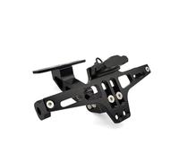 Portamatrículas Moto para Fz6 Fz1 para Benelli para TRK 502 para TNT 125 para Buell Soporte Universal Montaje Placa Matrícula Trasera Motocicleta LED para Fender Eliminator(Negro)