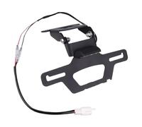 Portamatrículas Moto para Kawasaki para Ninja 250 400 para EX400 EX250 2018-2024 para Z400 Z300 Z250 Soporte Placa Matrícula Soporte Registro Plegable para Fender Eliminator