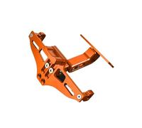 Portamatriculas Moto para Kawasaki para Ninja para Z400 2018 2019-2023 Soporte para Matrícula Trasera Ajustable para Motocicleta con Luz Led Soporte matrícula(Orange)