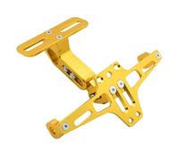 Portamatriculas Moto para Kawasaki para Versys para Ninja Soporte Montaje Placa Matrícula Trasera Motocicleta(Gold)