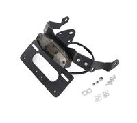 Portamatriculas Moto para Kawasaki para Vulcan S para Café Soporte De Placa Matrícula Guardabarros Limpio Trasero Eliminador Matricula Motos Soporte(Dark Grey)