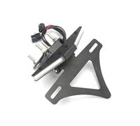 Portamatriculas Moto para Kawasaki para Z900 2017-2025 Soporte para Matrícula De Marco Trasero Motocicleta Luz LED En Forma Número Eliminador Guardabarros Matricula Motos Soporte(2017-2024)