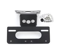 Portamatriculas Moto para Kawasaki para Z900RS 2018-2025 para Z900 RS Motocicleta Trasero Limpio Guardabarros Eliminador Kit Soporte para Matrícula Negro Matricula Motos Soporte(Without Reflector)