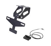 Portamatriculas Moto para Kawasaki para ZX-4R para ZX-4RR para ZX-25R Soporte Matrícula Ordenado Trasero Motocicleta Eliminador Guardabarros Plegable con Luz LED Matricula Motos Soporte