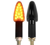 Portamatrículas Moto para Kawasaki Z125 para Ninja Z 125 2019 2020 2021 2022 2023 2024 Soporte De Matrícula De Motocicleta Luz LED De Intermitente para Fender Eliminator(D Light)