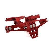 Portamatriculas Moto para para Tmax 500 para Tmax500 para T MAX para TMAX 530 2001-2020 Soporte De Placa Matrícula Luz Señal Trasera Motocicleta(Red)