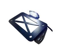 Portamatriculas Moto para Sportsters para Bobber para Chopper Universal con Soporte Lateral LED para Matrícula De Motocicleta Soporte matrícula