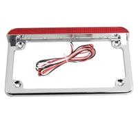 Portamatriculas Moto para Suzuki Soporte Matrícula Rectangular Motocicleta con Eliminador Guardabarros Luz Trasera(1)