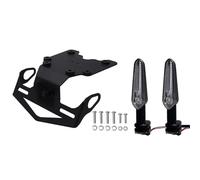 Portamatrículas Moto para Tenere 700 2019 2020-2023 Soporte para Matrícula Trasera Motocicleta Soporte Trasero Ordenado para Guardabarros Acero Inoxidable para Fender Eliminator(No Mark with Signal)