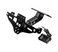 Portamatriculas Moto para XT660 /R/X/Z para TENERE Kit De Eliminadores De Guardabarros Trasero Soporte Matrícula Luz LED De Intermitente Soporte matrícula(Black)