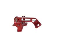 Portamatriculas Moto Soporte Ajustable para matrícula de Motocicleta, Soporte para luz Giro Trasera, Kits eliminación Guardabarros Aluminio CNC(Red)