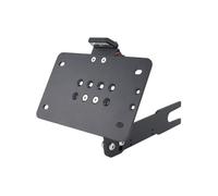 Portamatriculas Moto Soporte para Matrícula De Motocicleta, Montaje Lateral Universal, con Eliminador De Guardabarros De Luz LED Soporte matrícula