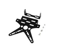 Portamatriculas Moto Soporte para Matrícula De Motocross Montaje Universal para Motocicleta Cubierta Placa Número Registro Ajustada Aleación Aluminio Matricula Motos Soporte(Black)