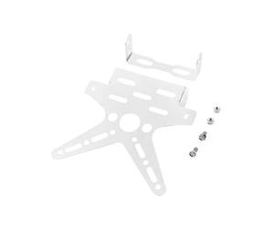 Portamatriculas Moto Soporte para Matrícula De Motocross Montaje Universal para Motocicleta Cubierta Placa Número Registro Ajustada Aleación Aluminio Matricula Motos Soporte(Silver)