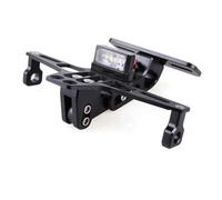Portamatriculas Moto Soporte para Matrícula Trasera De Motocicleta Universal con Luz Señal Giro para Led Matricula Motos Soporte(Black)