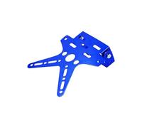 Portamatriculas Moto Soporte Universal para Matrícula De Motocicleta, Aleación De Aluminio, Soporte De Montaje Placa De Registro Ajustados Soporte matrícula(Blue)